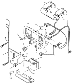 Electrical Diagram and Parts List for 085 169110100-GMT Cub Cadet Generator